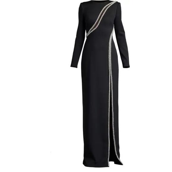 Imitation Pearl & Crystal Detail Long Sleeve Sheath Gown
SHO by Tadashi Shoji - Picture 5 of 10